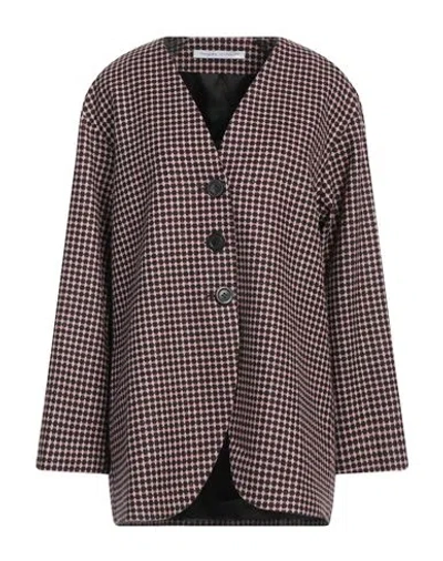 Maison Laviniaturra Woman Jacket Antique Rose Size 8 Virgin Wool, Polyamide, Elastane In Pink