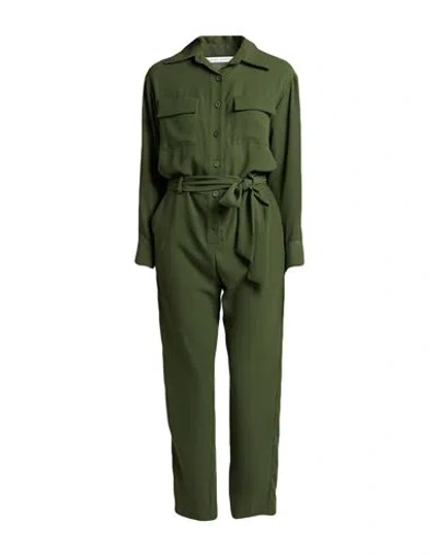 Maison Laviniaturra Woman Jumpsuit Military Green Size 10 Viscose