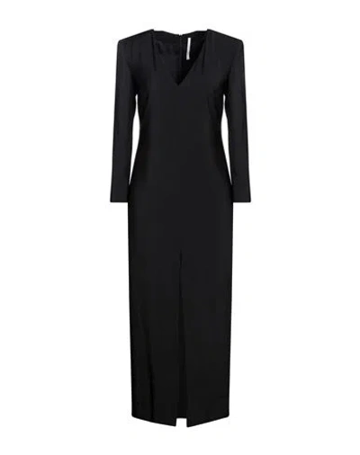 Maison Laviniaturra Woman Long Dress Black Size 4 Viscose, Polyester