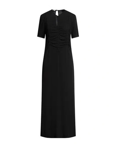 Maison Laviniaturra Woman Maxi Dress Black Size 10 Viscose, Elastane