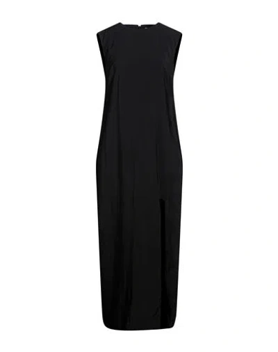 Maison Laviniaturra Woman Maxi Dress Black Size 10 Viscose, Polyester
