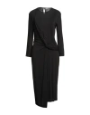 Maison Laviniaturra Woman Midi Dress Black Size 10 Viscose, Elastane