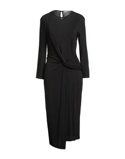 Maison Laviniaturra Woman Midi Dress Black Size 10 Viscose, Elastane