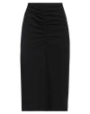 Maison Laviniaturra Woman Midi Skirt Black Size 8 Polyester, Elastane