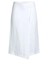 Maison Laviniaturra Woman Midi Skirt White Size 8 Linen