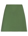Maison Laviniaturra Woman Mini Skirt Green Size 8 Wool