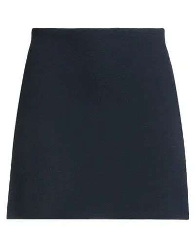Maison Laviniaturra Woman Mini Skirt Navy Size 8 Wool