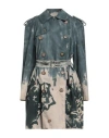 Maison Laviniaturra Woman Overcoat & Trench Coat Pastel Blue Size 12 Polyester, Cotton