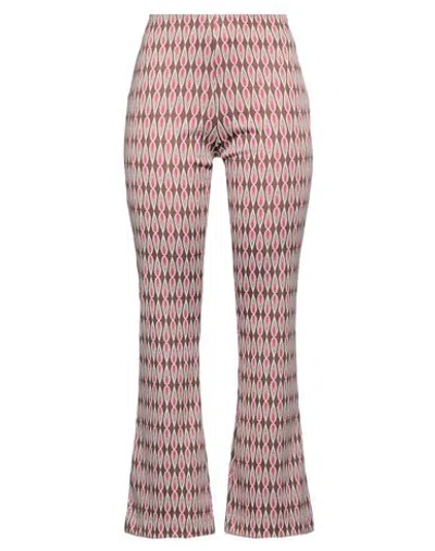 Maison Laviniaturra Woman Pants Brown Size 6 Viscose, Polyamide, Elastane