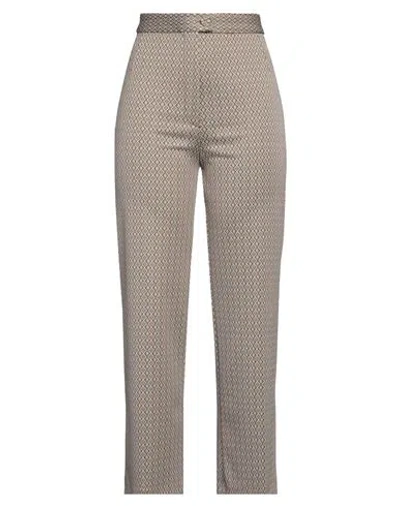 Maison Laviniaturra Woman Pants Brown Size 6 Viscose, Nylon, Elastane