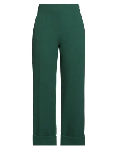 Maison Laviniaturra Woman Pants Emerald Green Size 8 Wool