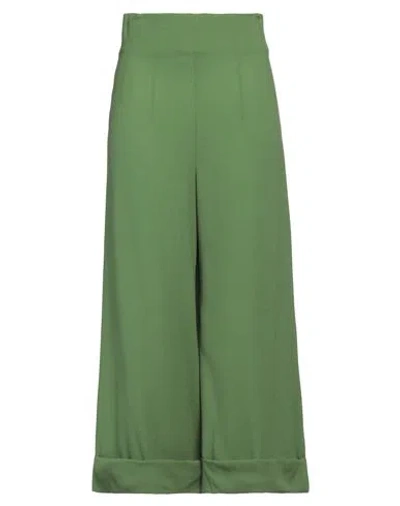 Maison Laviniaturra Woman Pants Green Size 6 Wool