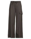 Maison Laviniaturra Woman Pants Khaki Size 10 Wool