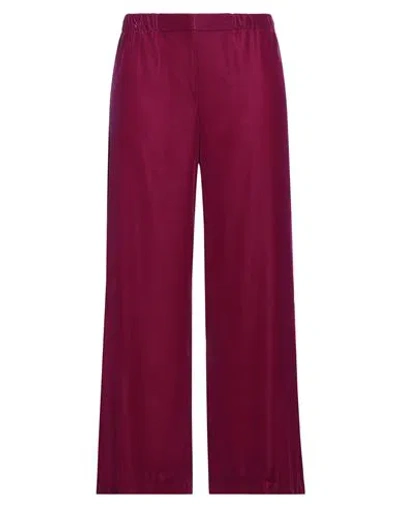 Maison Laviniaturra Woman Pants Magenta Size 6 Viscose, Silk