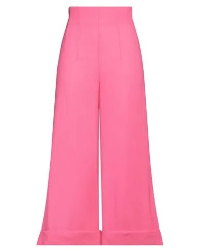 Maison Laviniaturra Woman Pants Magenta Size 6 Wool