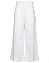 Maison Laviniaturra Woman Pants White Size 8 Cotton In White