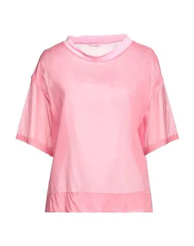 Maison Laviniaturra Woman Blouse Fuchsia Size 10 Cotton In Pink