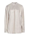 Maison Laviniaturra Woman Top Gold Size 10 Polyester, Elastane In Gold