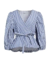 Maison Laviniaturra Woman Top Navy Blue Size 6 Cotton