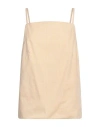 Maison Laviniaturra Woman Top Yellow Size 10 Cotton