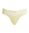 Maison Lejaby Embroidered Intuition Tanga In Yellow