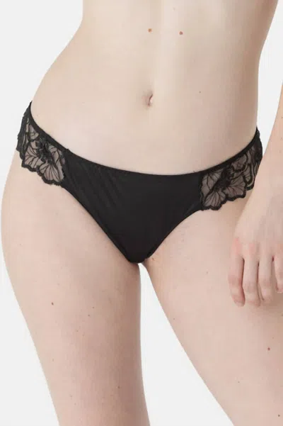 Maison Lejaby Flora Tanga In Black