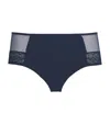 Maison Lejaby Lace-detail Nudite Full Briefs In Blue