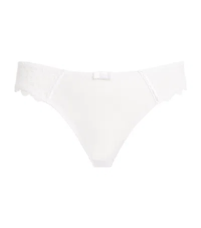 Maison Lejaby Lace-trim Gaby Briefs In White