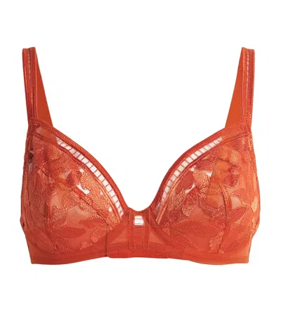 Maison Lejaby Magnolia Full-cup Bra In Orange