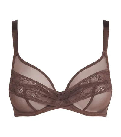 Maison Lejaby Nudite Underwired Bra In Brown