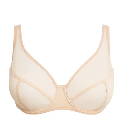 Maison Lejaby Nufit Panelled Bra In Beige