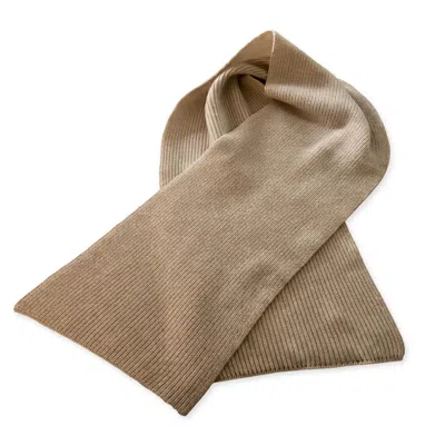 Maison Lointaine Women's Neutrals Scarf Rice Apricot - Pure Cashmere In Orange