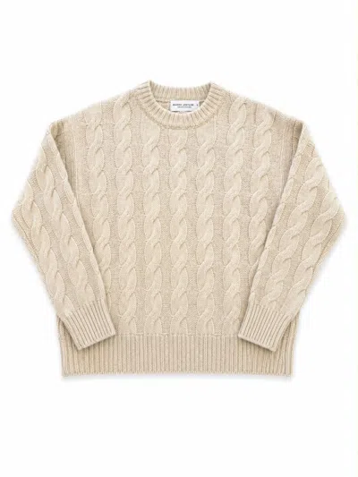 Maison Lointaine Women's Neutrals Sofa Warrior Cable Sweater - Pure Cashmere