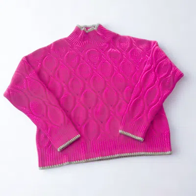 Maison Lointaine Women's Pink Sweater No One Is Me - Pure Prestige Cashmere