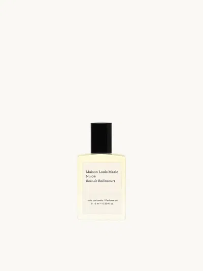 Maison Louis Marie No.04 Bois De Balincourt Perfume Oil In Transparent