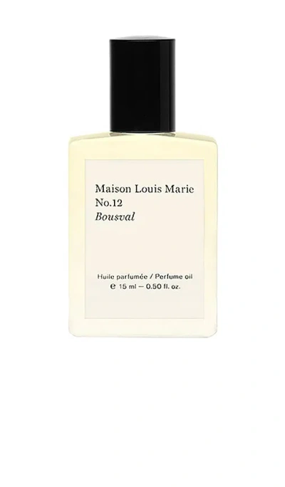 Maison Louis Marie No.12 Bousval Perfume Oil In Black