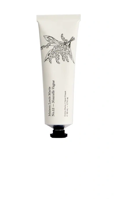 Maison Louis Marie No.13 Nouvelle Vague Hand Cream In Neutral