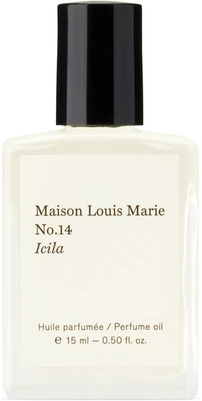 Maison Louis Marie No.14 Icila Perfume Oil, 15 ml In White