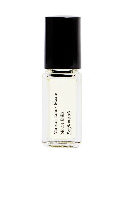 Maison Louis Marie No.14 Icila Perfume Oil Mini Roller In Black