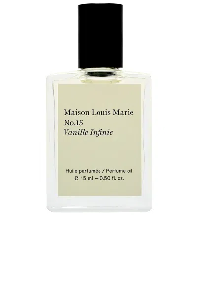 Maison Louis Marie No.15 Vanille Infinie Perfume Oil In Transparent