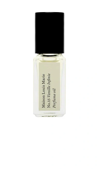 Maison Louis Marie No.15 Vanille Infinie Perfume Oil Mini Roller In Black