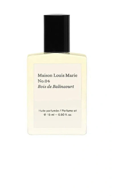 Maison Louis Marie No.4 Bois De Balincourt Perfume Oil In Beauty: Na