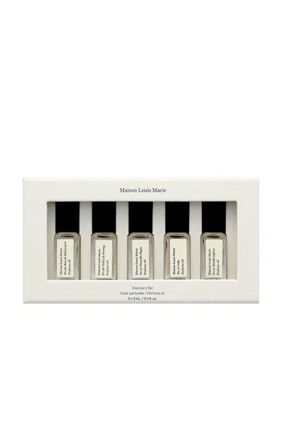 Maison Louis Marie Perfume Oil Discovery Set In Transparent