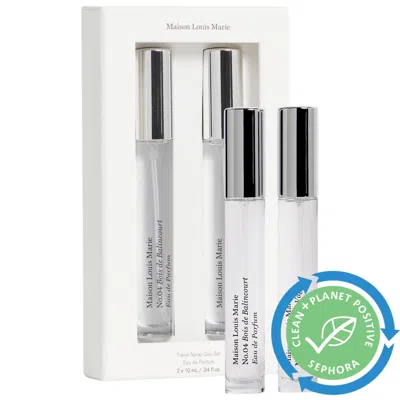 Maison Louis Marie Travel Spray Perfume Duo Set In White