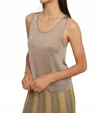 Maison Lurex Gala Tank Top In April Moon In Multi