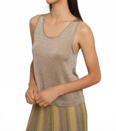 Maison Lurex Gala Tank Top In April Moon In Multi