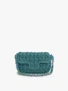 Maison Lurex Women's Fenice Between-two Shoulder Strap Bag In Azure Jasper In Multi