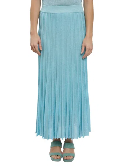 Maison Lurex Women's Gala Lurex Skirt In Blue In Multi
