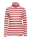 Maison Lydia Woman T-shirt Red Size 8 Cotton, Viscose In Red