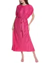 MAISON MAAR ACCORDION PLEATED MAXI DRESS